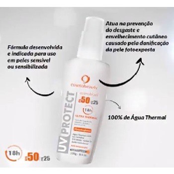 Uv Protect Ultra Thermal Fps 50 18hs Cosmoblock - Cosmobeauty - Protetor  Solar - Magazine Luiza