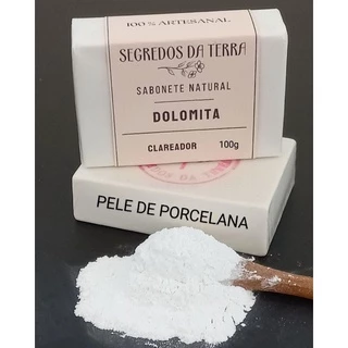 Sabonete Clareador de Dolomita Com Rosa Mosqueta