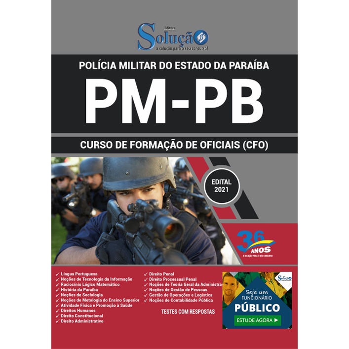 Apostila Pm Pb Curso De Formação De Oficiais Cfo Shopee Brasil