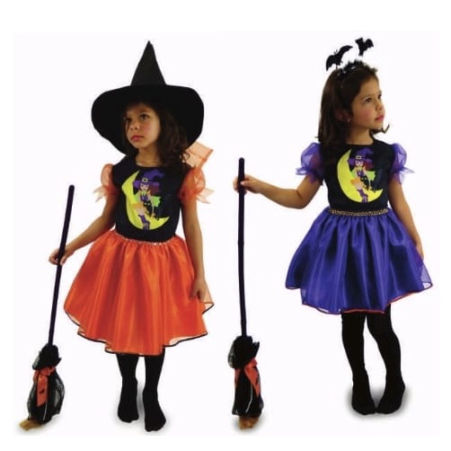 Bruxinha Morceguinha Fantasia Halloween Feminina - Loja Zuza Brinquedos