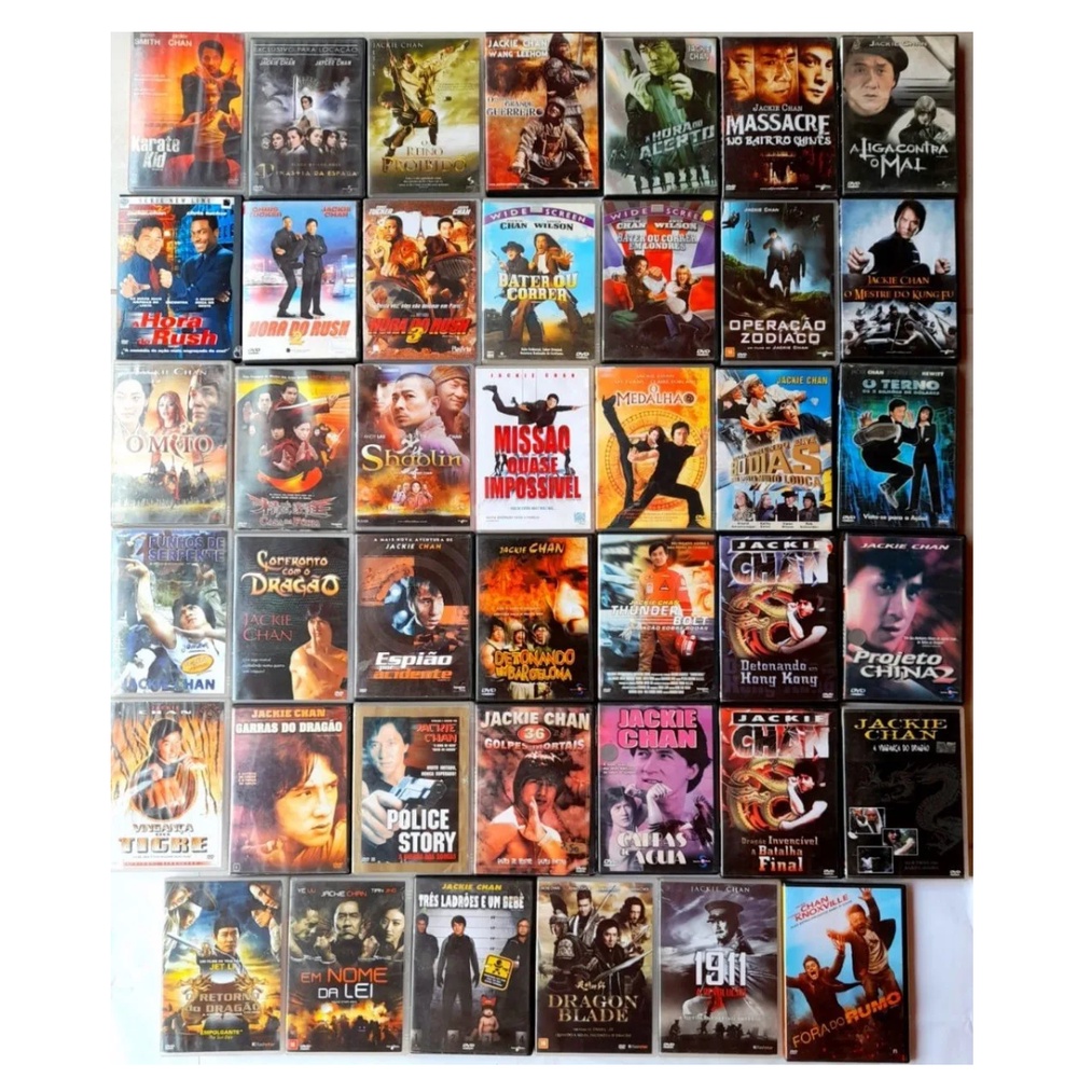 Dvd Jackie Chan - Coleção 22 Filmes Dublados - Originais