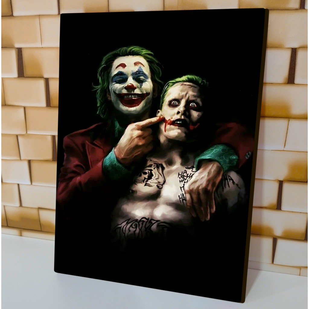 Quadro Decorativo Coringa e Arlequina Poster Filme Black Joker Alta  Definição 28x20cm, roupa da arlequina e do coringa