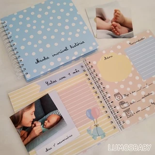 Álbum do Bebê - Minha incrível história - 20x20cm