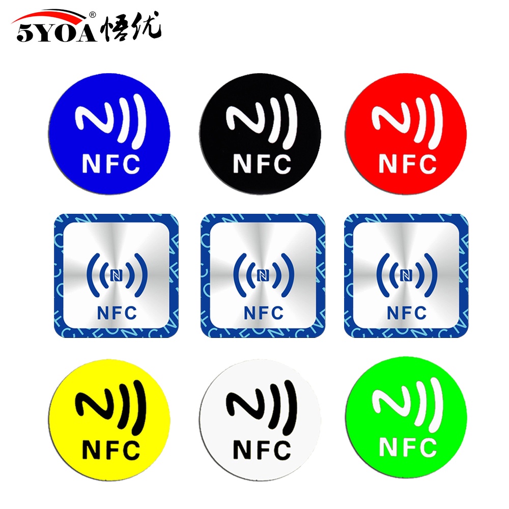 6pcs NFC Ntag213 Ntag215 Ntag216 TAG Adesivo Ntag 213 13.56MHz Rótulo  Universal RFID Token Patrulha Ultraleve Para Atalho etc