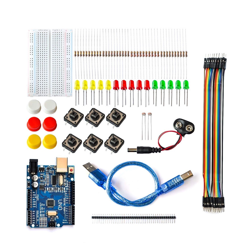 Kit Iniciante Uno Compatível Com Arduino | Shopee Brasil