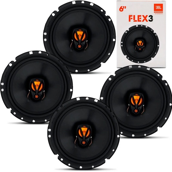 Kit Alto Falante 6 Polegada Jbl Selenium Flex Triaxial 200 watts rms 2 ...