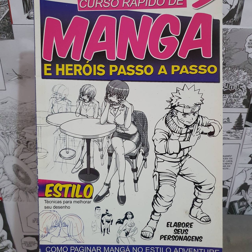 Revista Metodo De Desenho Manga E Super Herois Ler Descrição