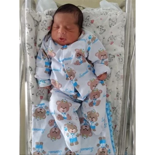 Macacão tip top para bebê menino e menina saida de maternidade personalizado