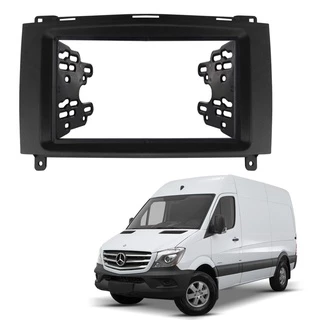 Moldura 2 Din Painel Central Multimídia Mercedes Sprinter