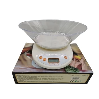 Balança Digital De Cozinha Com Tigela(900ml) 5Kg