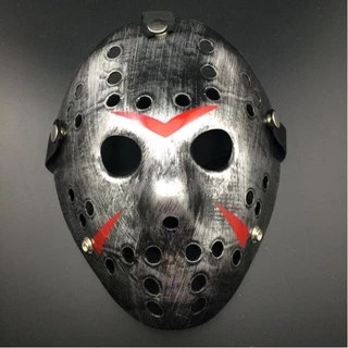 Máscara Jason Sexta Feira 13 Luxo Cor Metalizada Prata