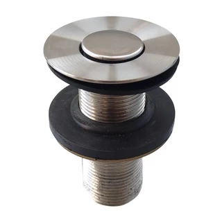 Válvula Click 7/8 Inox Ralo Pia Banheiro Lavatório Cuba Escoamento 30mm lavabo