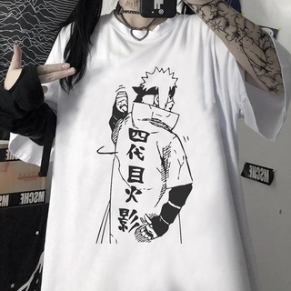 Camiseta Branca Quarto Hokage Minato Anime Naruto Masculina