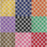Toalha de Mesa em tecido xadrez bordado em ponto cruz duplo e barrado de  renda guipure Bordada por Gentil Navarr…
