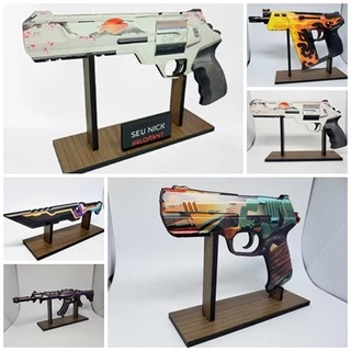 Skin Valorant em MDF Decoração 1 ou 2 lados estampados Personalize com seu Nick