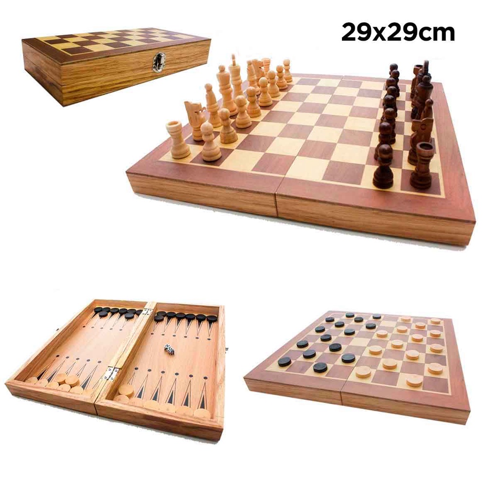 Jiangtao Conjunto de tabuleiro de xadrez de madeira de 15 polegadas  internacional tabuleiro de xadrez dobrável com peças de xadrez trabalhadas  e slots de armazenamento para crianças e adultos,Multic