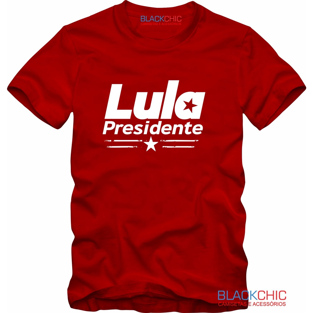 Camiseta Camisa Lula Presidente Pt