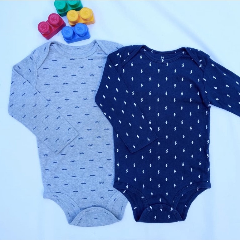 Kit Dois Bodyes Carters 24 Meses/2t Shopee Brasil