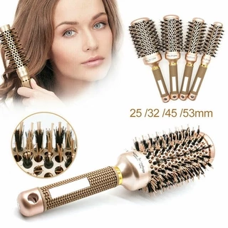Escova redonda com cerdas para desembaraçar cabelo