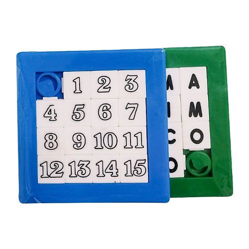 Jogo Racha Cuca 2 Peças. Brinquedo Letras e Números - Tam. 7,5x7,5cm - Cor:  Sortida