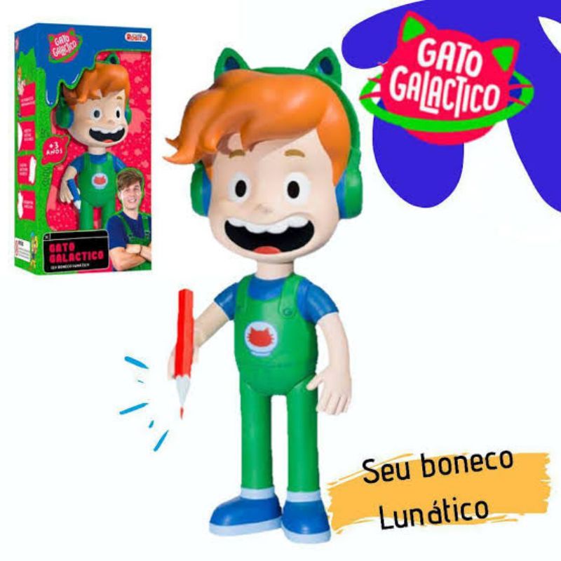 Gato Galactico Seu Boneco Lunático - Baby Kids Fraldas