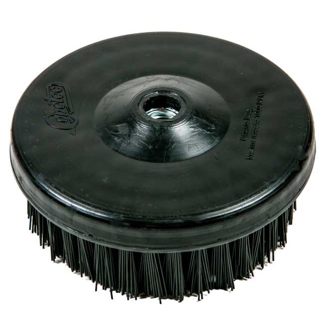 Escova Rotativa Uso Politriz 120mm para Limpeza Pesada Escova Agressiva com cerdas em Nylon Copetec