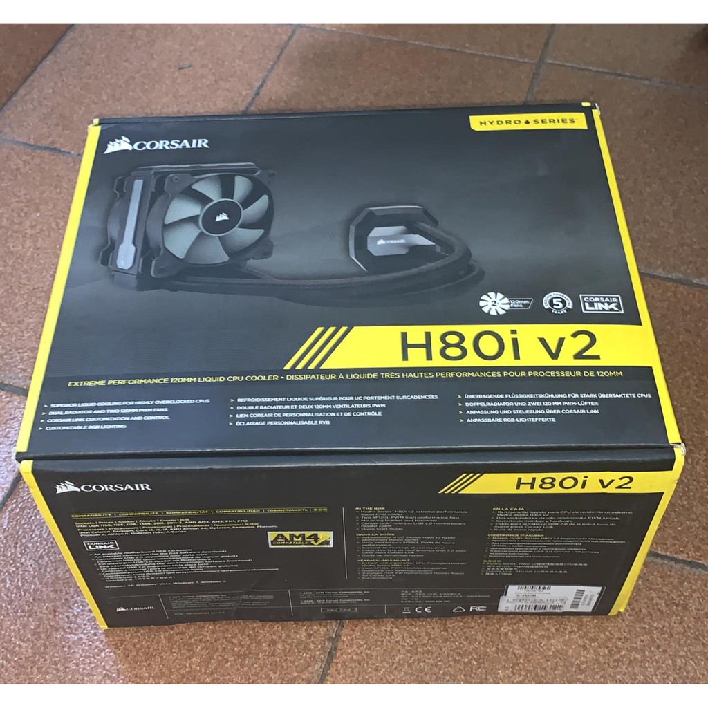 Water cooler Corsair H80i V2 Intel Shopee Brasil