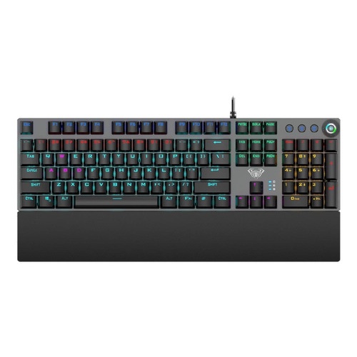 Teclado Gamer Rise Mode G1 Full, RGB Rainbow, USB, Branco - RM-TG-01-FW