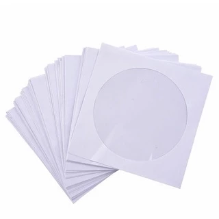 300 Unidades Envelope p/CD e DVD c/Visor Transparente - BRANCO