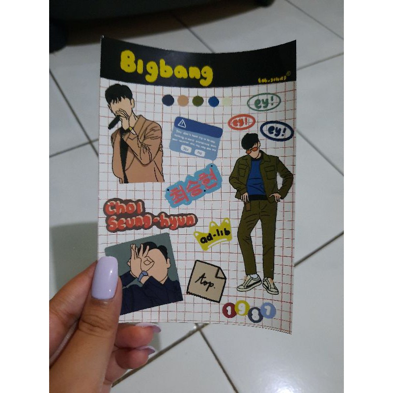 BIGBANG STICKER KPOP (g.d , Topo , taeyang , Umngri , daesung) | Shopee ...