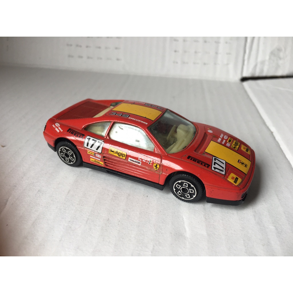 miniatura de ferro Ferrari vermelha 348 TB Evoluzione n 177 Race ...