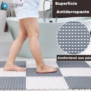 Kit 15 Tapete modular para box banheiro superficie antiderrapante sauna banho