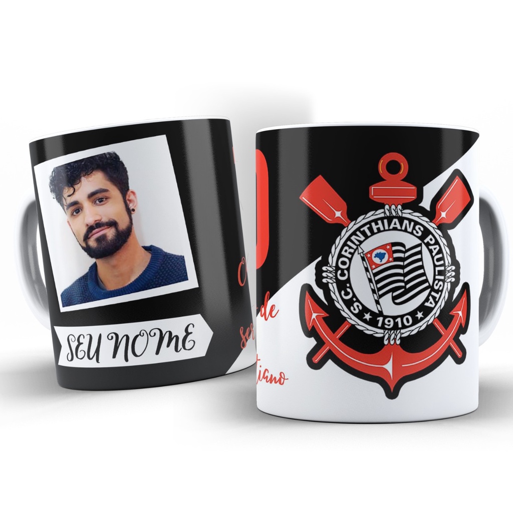 Arte Caneca Corinthians com Foto: Onde Comprar | BuscaProdutos