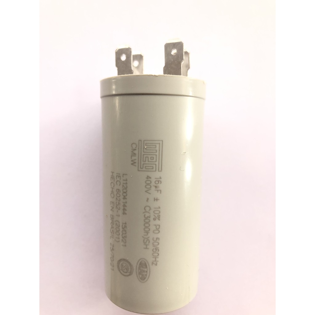 thumbnail image 2 of JKLite CBB66A Oval Lighting Capacitor – 330VAC 16uF 3% 50/60Hz – MPP – JK66-036C 2 of 3