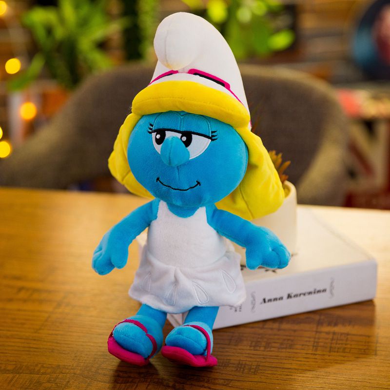 40cm Disney Cartoon Smurfs Plush Toys Smurfs Artist Engineer Chef Modeling Plush Toys Kids Birthday Gifts Shopee Brasil