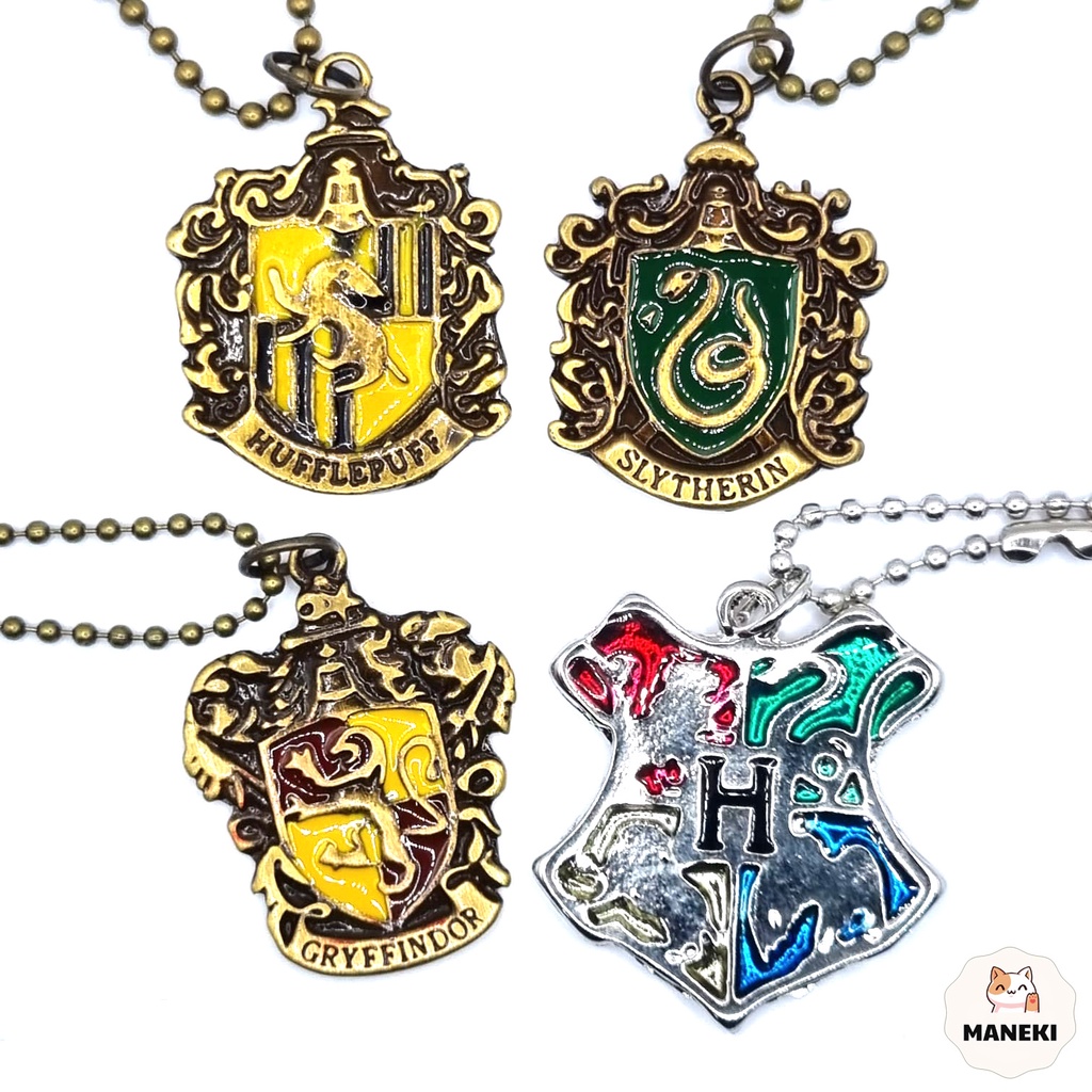 Colar Casas Harry Potter Hp - Lufa-Lufa - Grifinoria - Sonserina Unissex