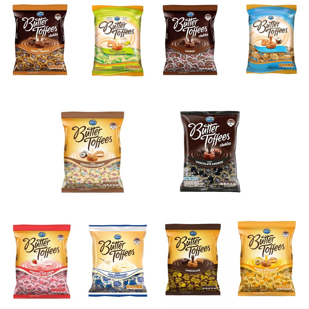 Bala Butter Toffees G Arcor Escolha O Sabor Shopee Brasil