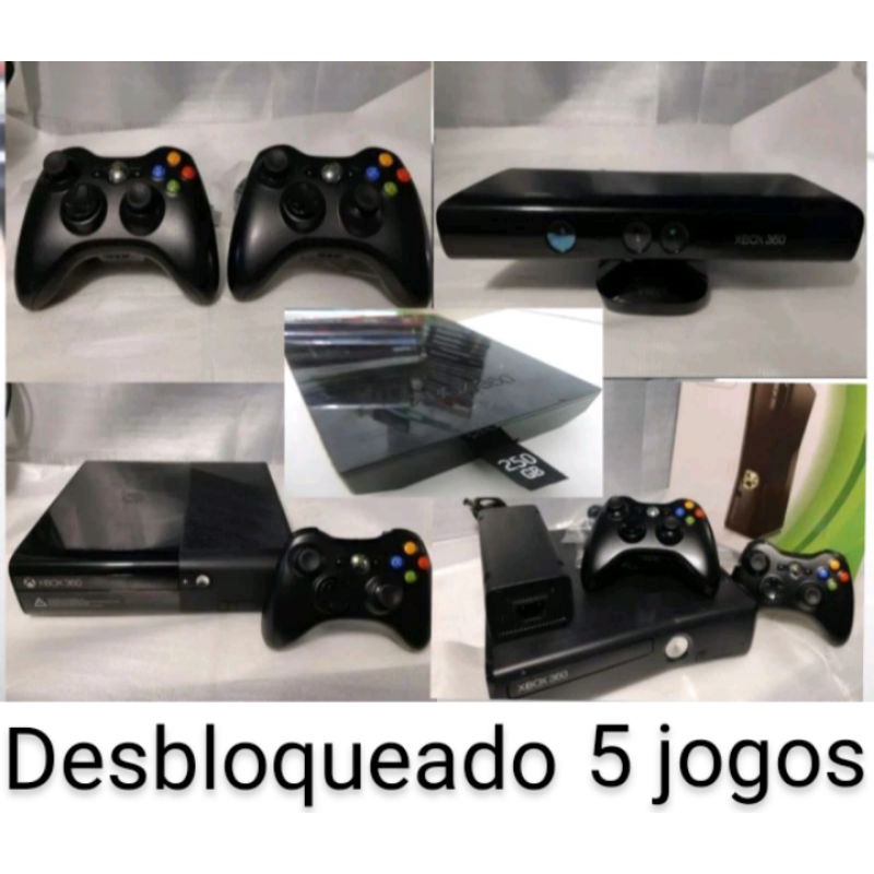 Xbox 360 DESTRAVADO com 2 controle HD 1TB COM 650 JOGOS E 20000