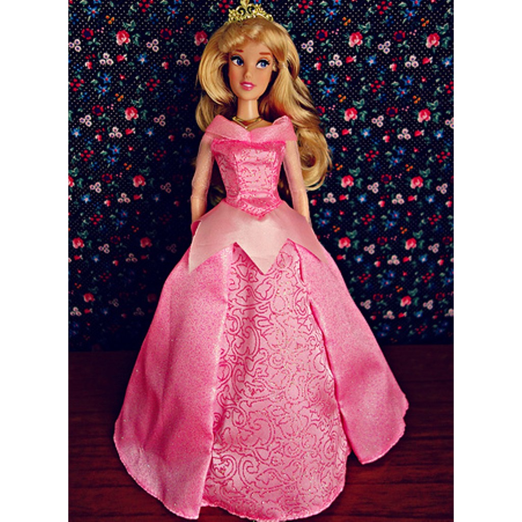 Vestido Original Disney Parks da Boneca Princesa Aurora - Bela Adormecida  (usado)