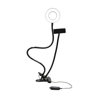Suporte tipo Ring Light ajustável com Clip Fixador USB em Oferta na Shopee