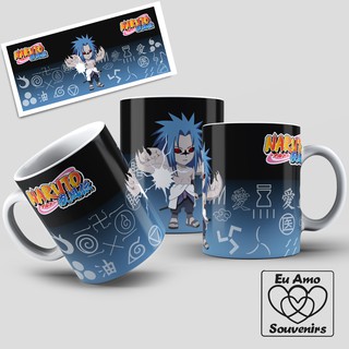 Caneca Fairy Tail Personagens Interior E Alça Branca