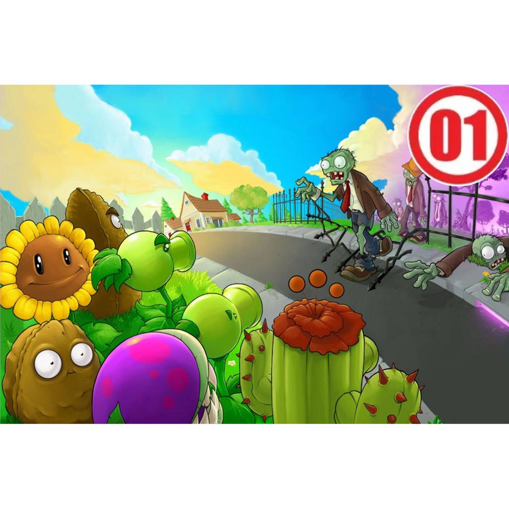 Painel Festa Plants Vs Zombies Shopee Brasil