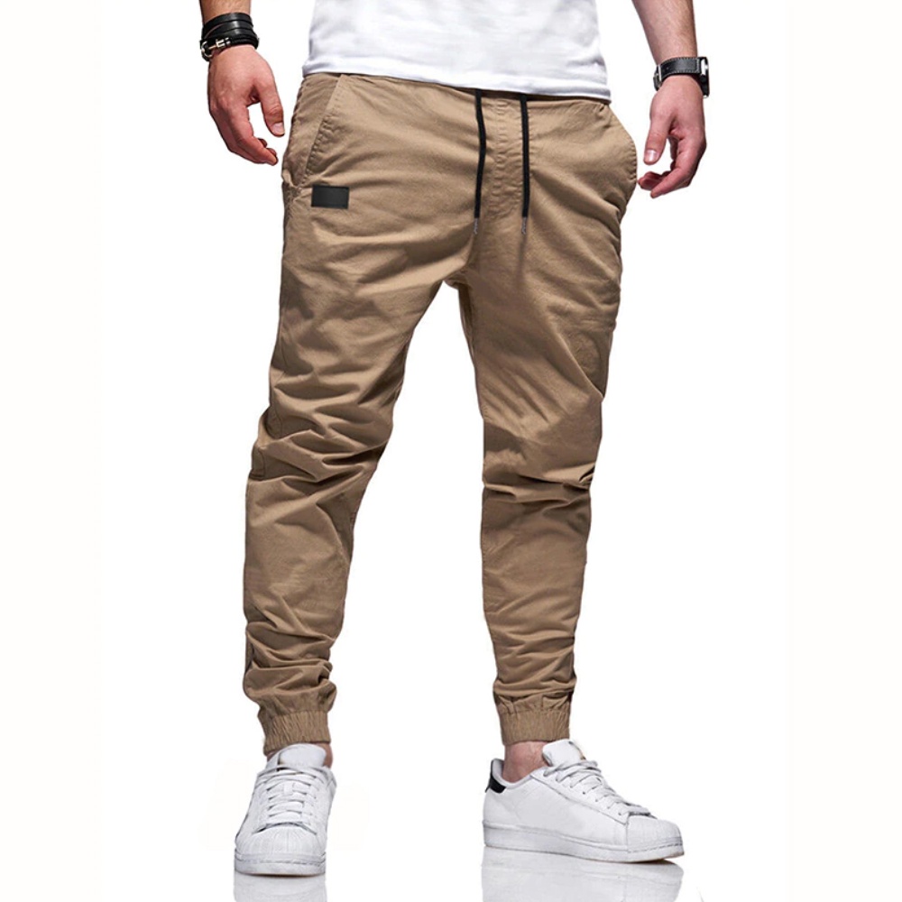 Calça jogger moletom reuso bege, Langai