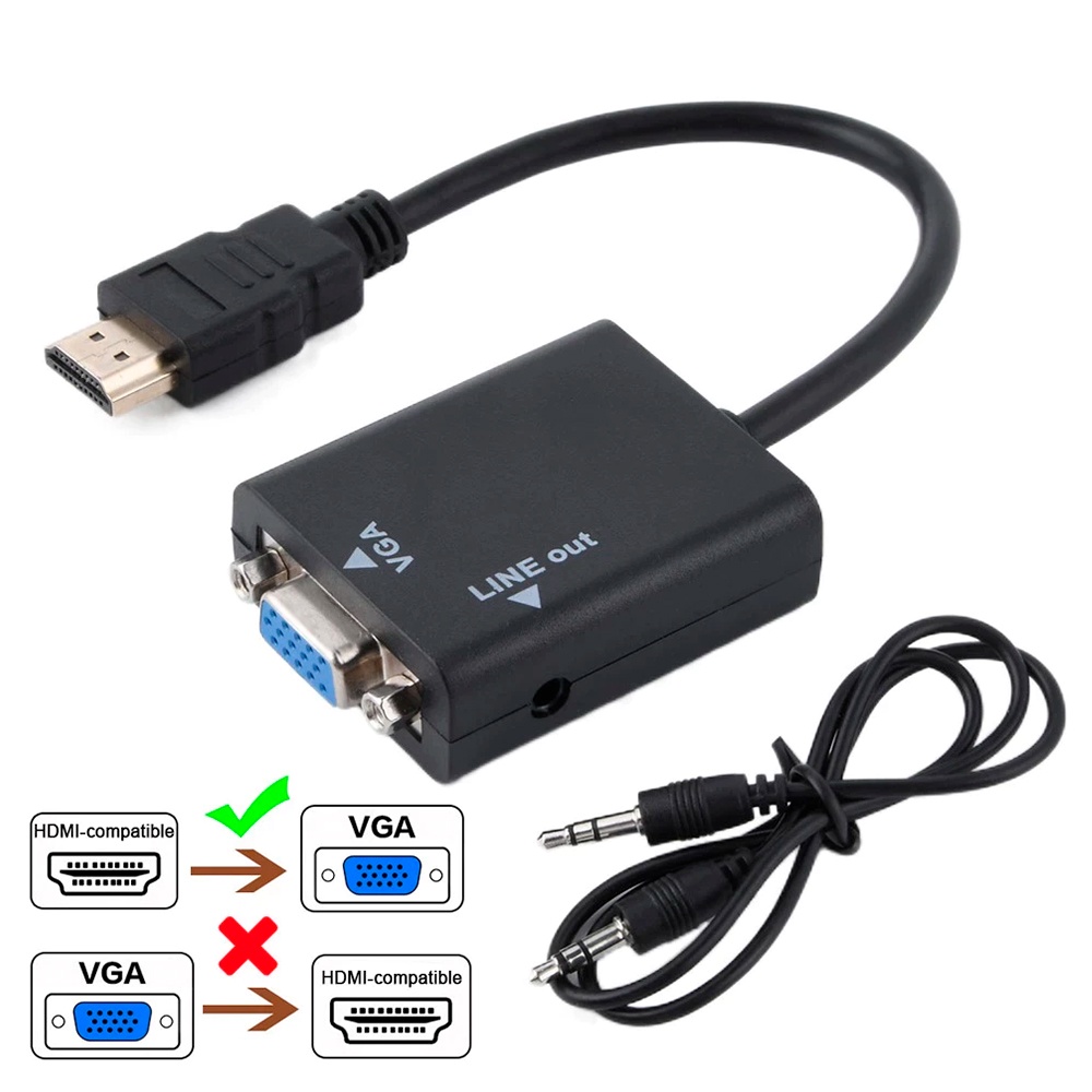 Conversor adaptador HDMI para VGA