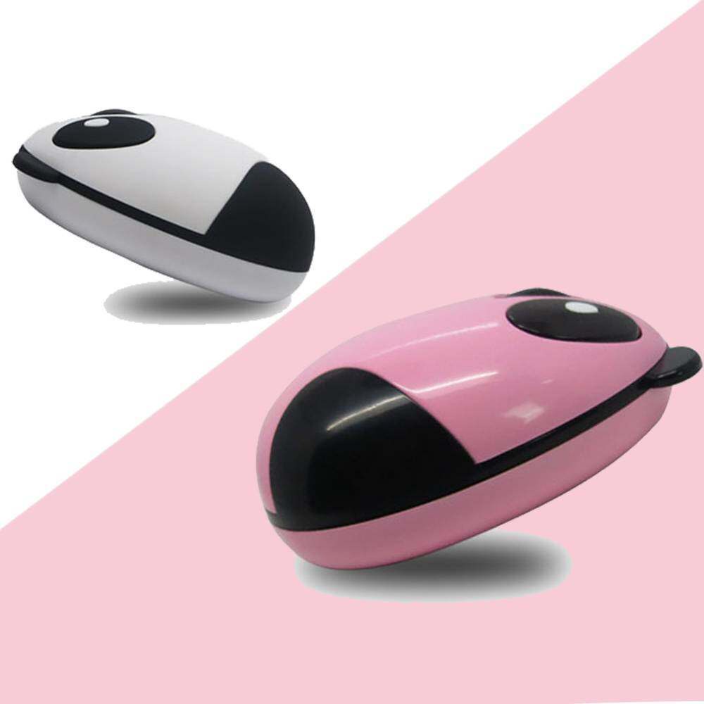 Mouse Sem Fio 2.4G Recarregável Rosa Silencioso Fofo Panda Desenho ...