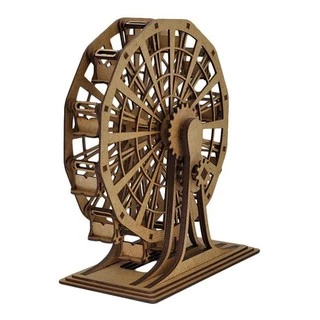 Roda Gigante. Quebra Cabeça 3d. Miniatura Em Mdf