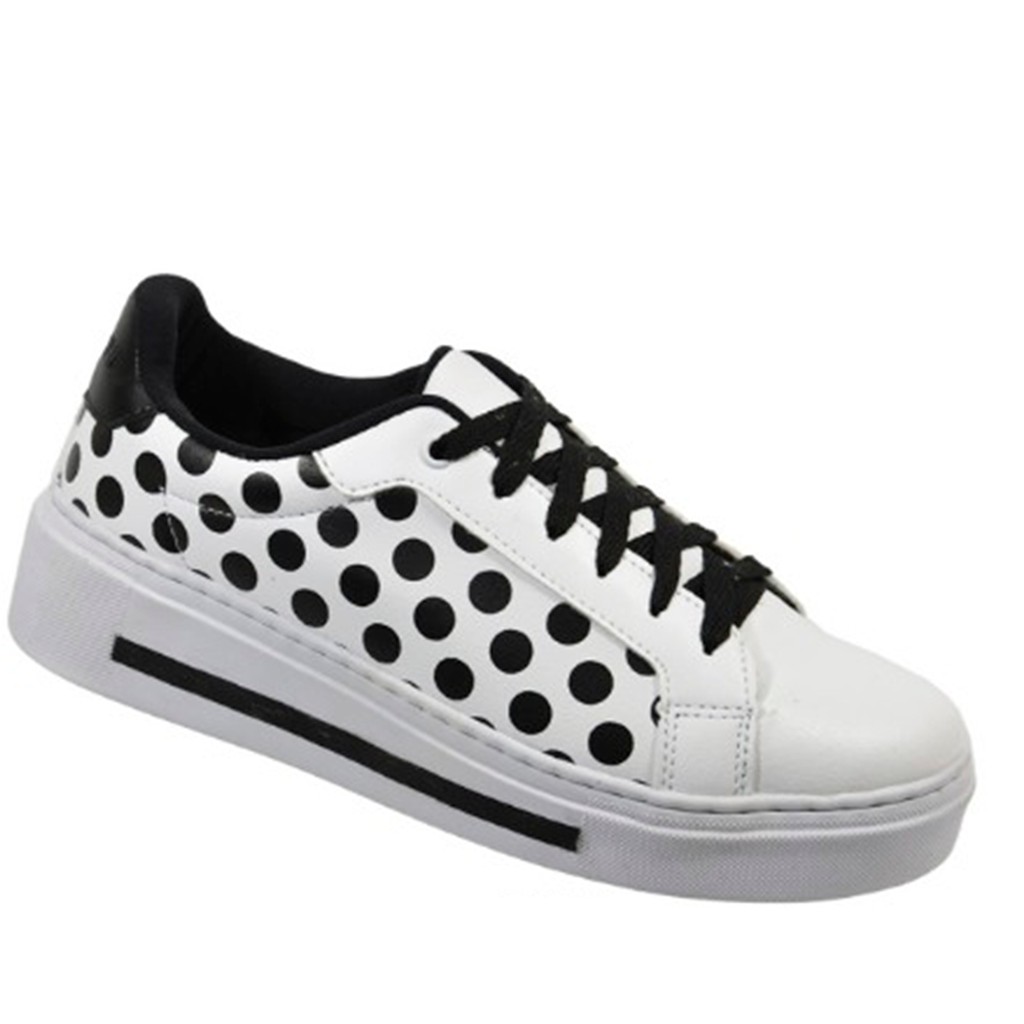 Tenis solado alto fashion feminino preto