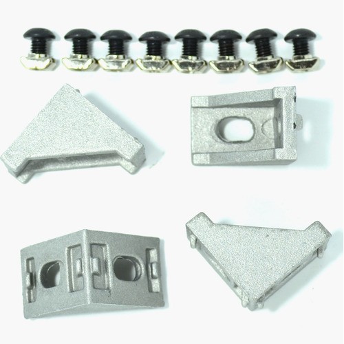 Kit 4 Cantoneiras 90º Com Parafusos E Porcas - Openbuilds