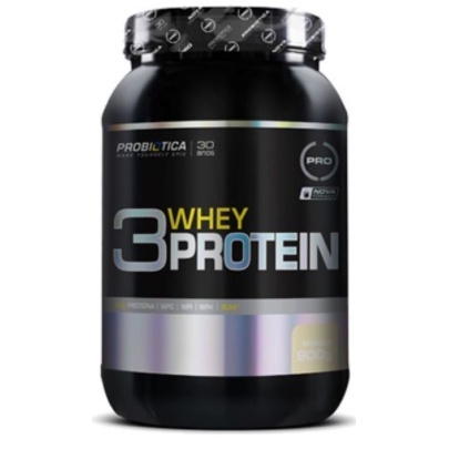 3 whey protein pote 900 gr baunilha – probiotica 3w