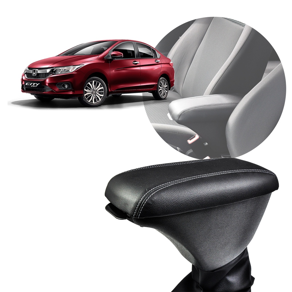 Apoio De Braço Honda City 2015/2022 Couro Macchiato Colorido